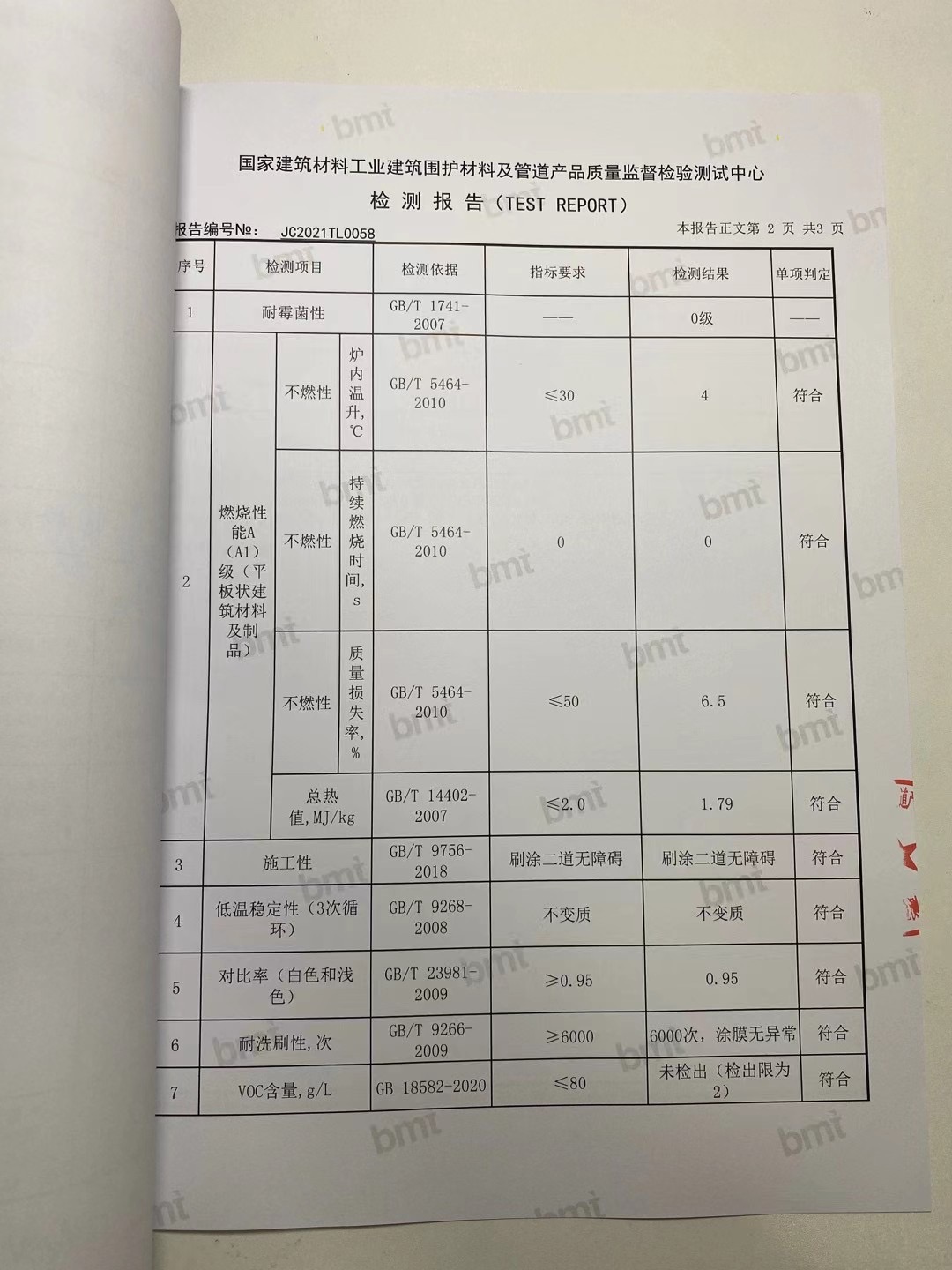 秦森2021年新版無機(jī)涂料檢驗(yàn)報(bào)告